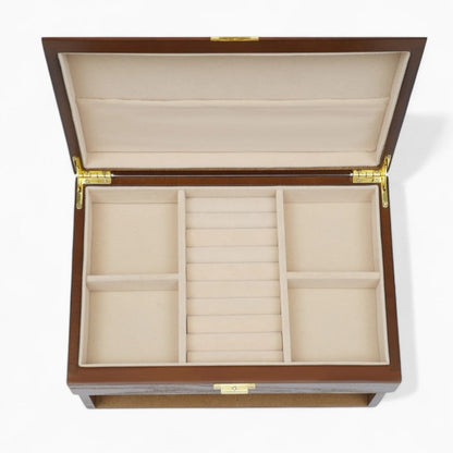 Boîte à Bijoux Bois Tiroirs - Rangement Pratique