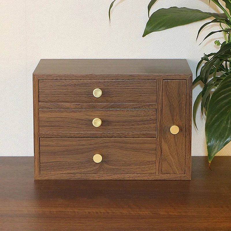 Boîte à Bijoux Bois avec Vitre et Tiroirs