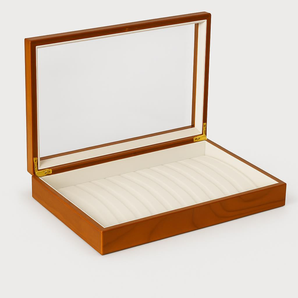 Boîte à Bijoux Bois Vitrine - Rangement Élégant