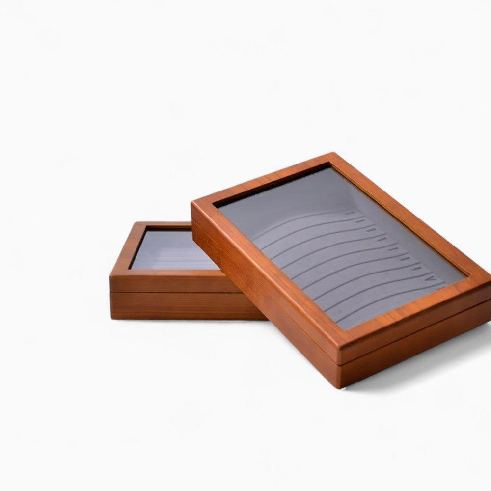Boîte à Bijoux Bois Vitrine - Rangement Élégant