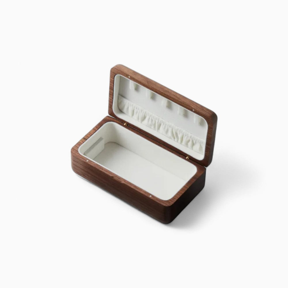 Boîte à Bijoux Bois Rangement Boucles d'Oreilles