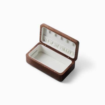 Boîte à Bijoux Bois Rangement Boucles d'Oreilles