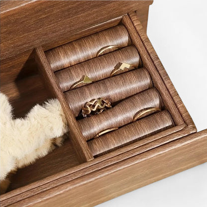 Boîte à Bijoux en Bois - Rangement Montres et Bijoux
