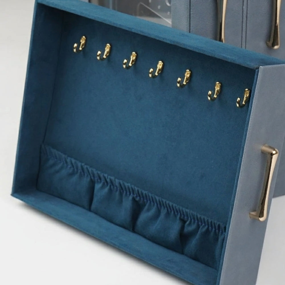 Boîte à Bijoux en Similicuir - Grand Rangement