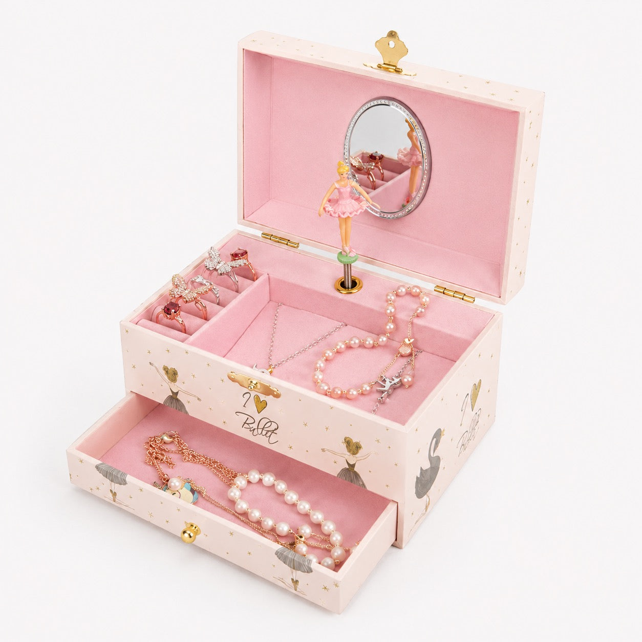 Boîte à Bijoux Musicale Enfant avec Danseuse