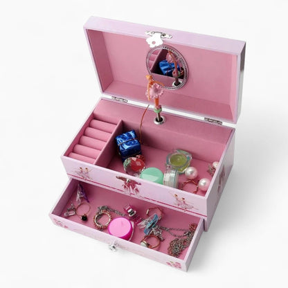 Boîte à Bijoux Musicale avec Tiroir et Danseuse