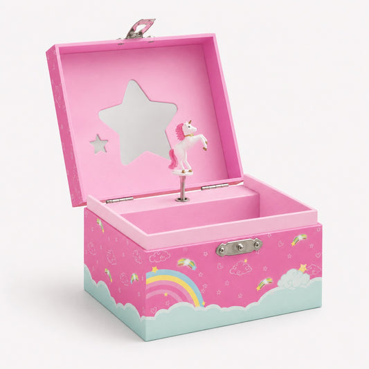 Boîte à Bijoux Licorne Musicale pour Enfants
