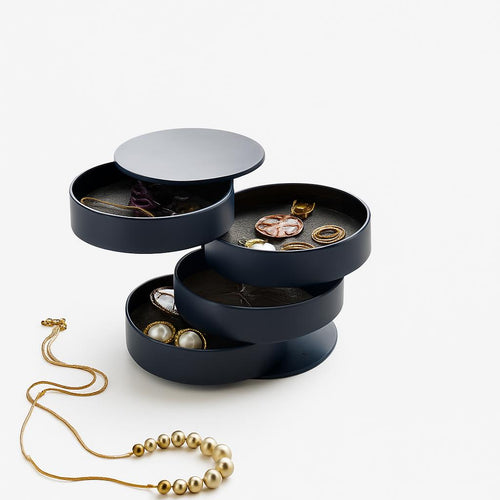 Boîte à Bijoux Rotative Compacte et Pratique