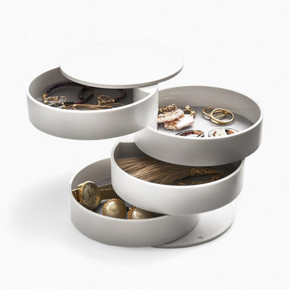 Boîte à Bijoux Rotative Compacte et Pratique