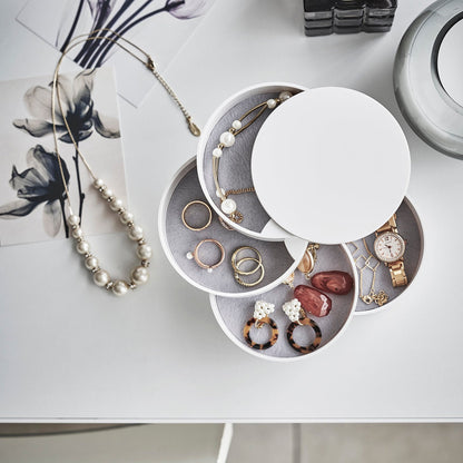 Boîte à Bijoux Rotative Compacte et Pratique