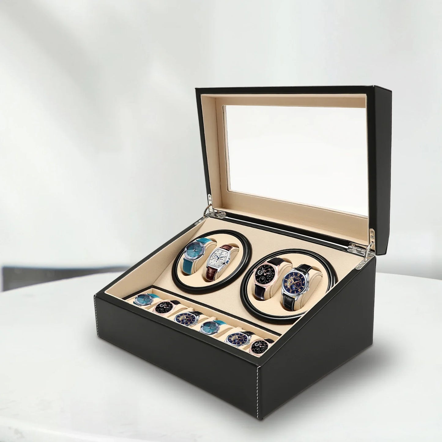 Boîte à Montre Remontoir Automatique Compacte