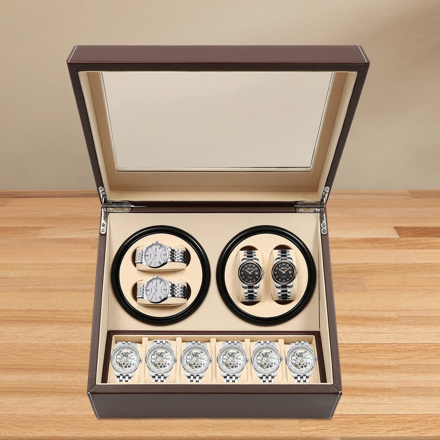 Boîte à Montre Remontoir Automatique Compacte
