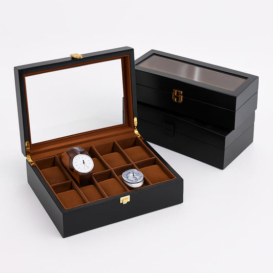 Boîte à Montre Vitre - Rangement Sécurisé et Élégant