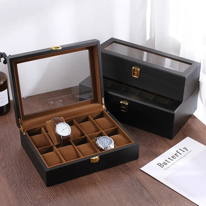 Boîte à Montre Vitre - Rangement Sécurisé et Élégant