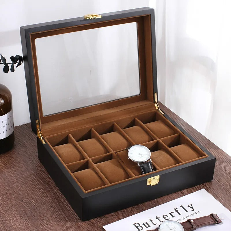 Boîte à Montre Vitre - Rangement Sécurisé et Élégant