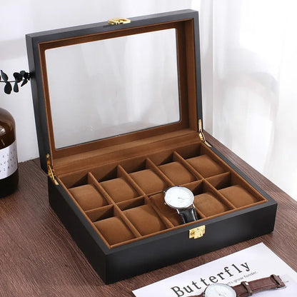 Boîte à Montre Vitre - Rangement Sécurisé et Élégant