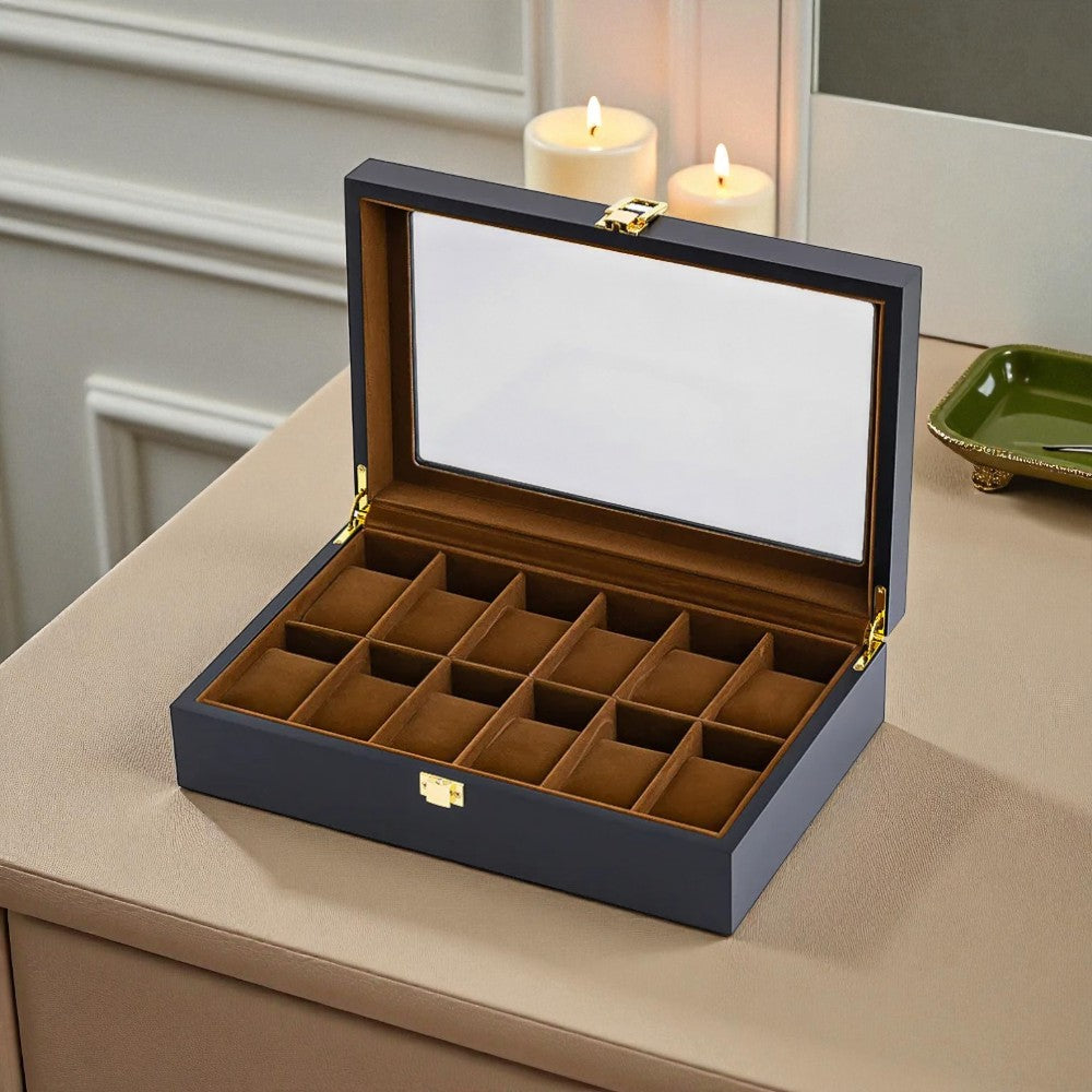 Boîte à Montre Vitre - Rangement Sécurisé et Élégant