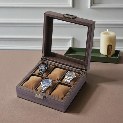 Boîte à Montre Bois Velours Sécurisée