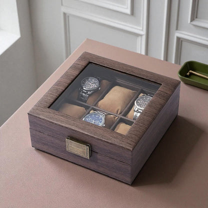 Boîte à Montre Bois Velours Sécurisée