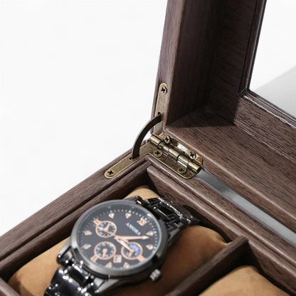 Boîte à Montre Bois Velours Sécurisée