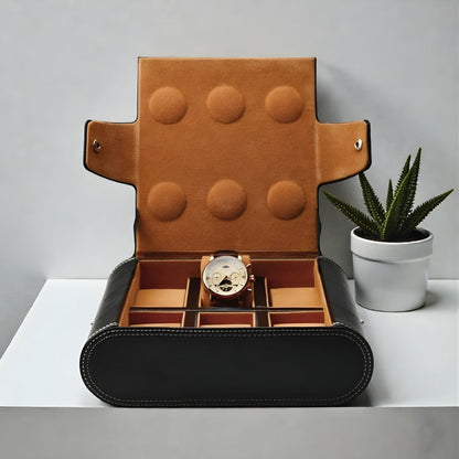 Boîte à Montre Cuir 6 Emplacements