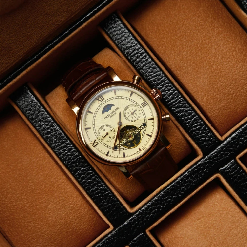 Boîte à Montre Cuir 6 Emplacements