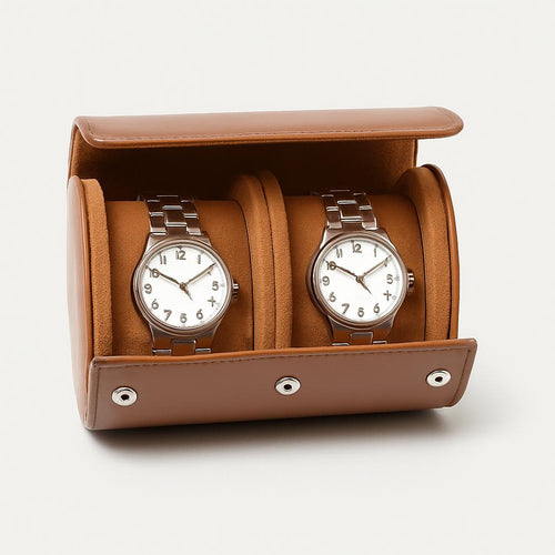 Boîte à Montre en Cuir - Rangement Pratique