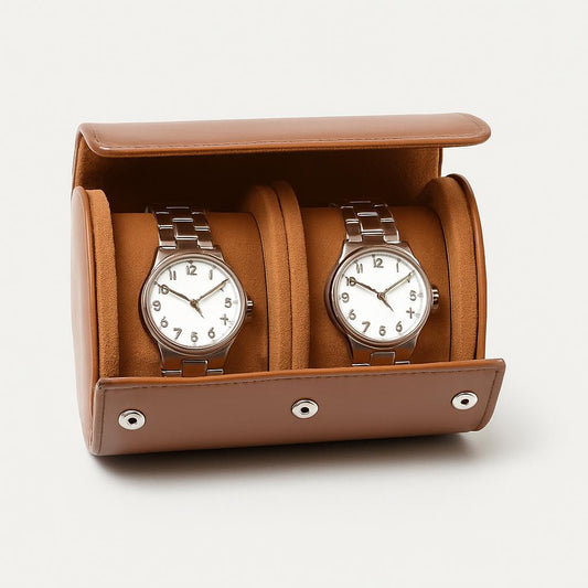 Boîte à Montre en Cuir - Rangement Pratique