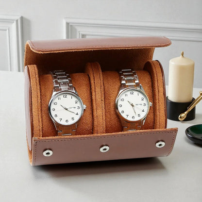 Boîte à Montre en Cuir - Rangement Pratique
