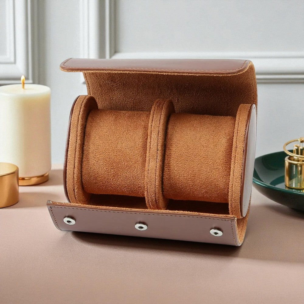 Boîte à Montre en Cuir - Rangement Pratique