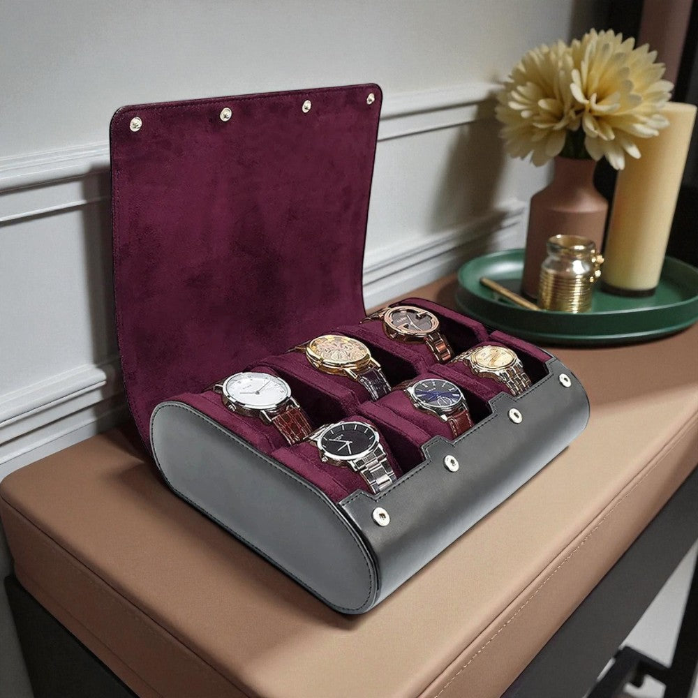 Boîte à Montre Portable Intérieur Velours