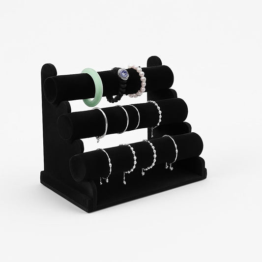 Porte Bijoux 3 Niveaux - Présentoir Bracelets Montres