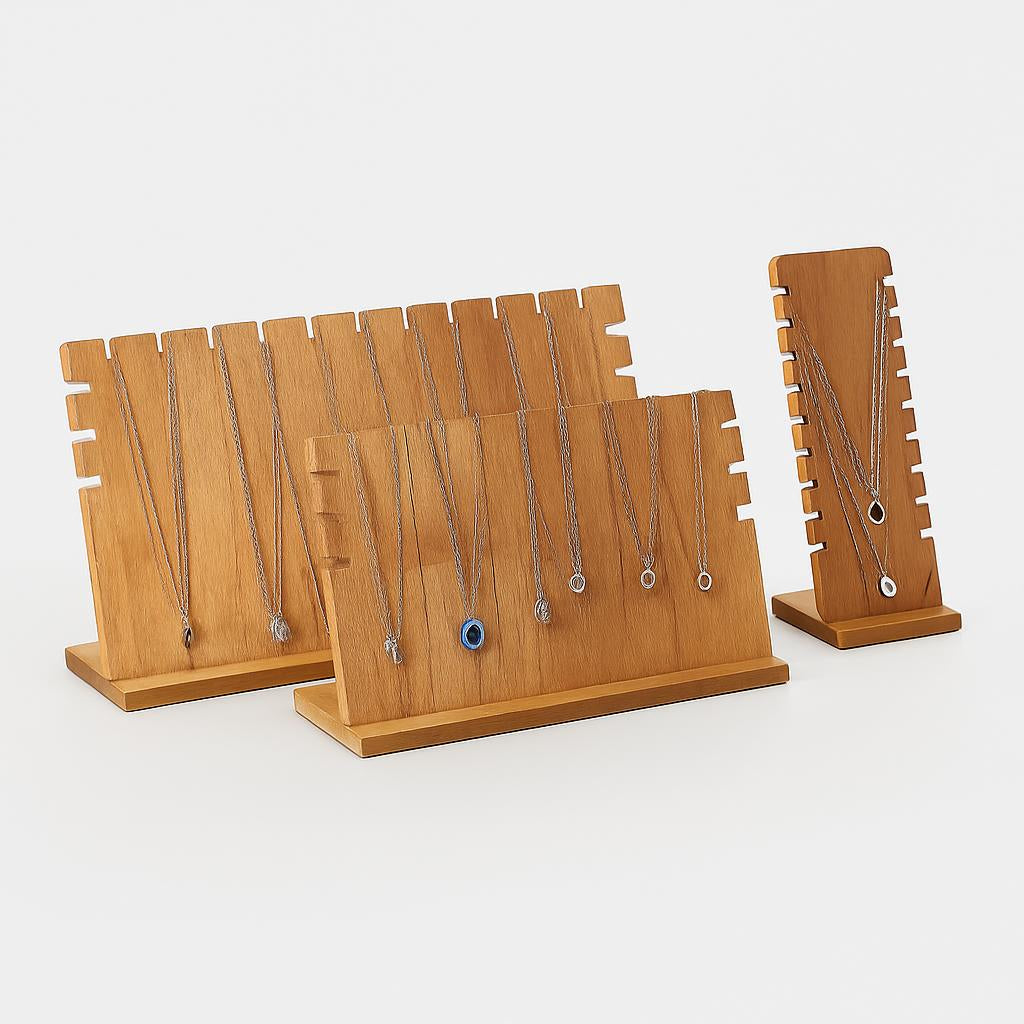 Porte Bijoux Bois pour Colliers - Pliable et Pratique