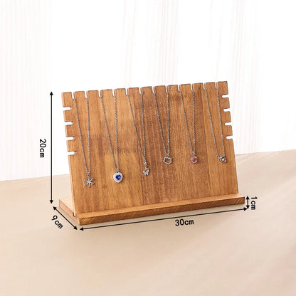 Porte Bijoux Bois pour Colliers - Pliable et Pratique