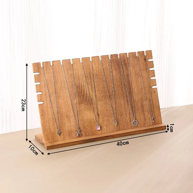 Porte Bijoux Bois pour Colliers - Pliable et Pratique