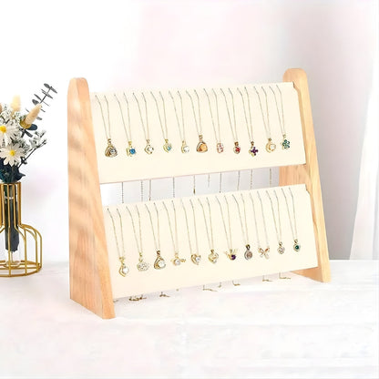 Présentoir à Colliers Bois Double Rangée