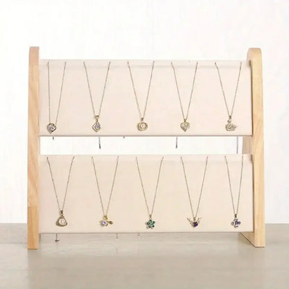 Présentoir à Colliers Bois Double Rangée