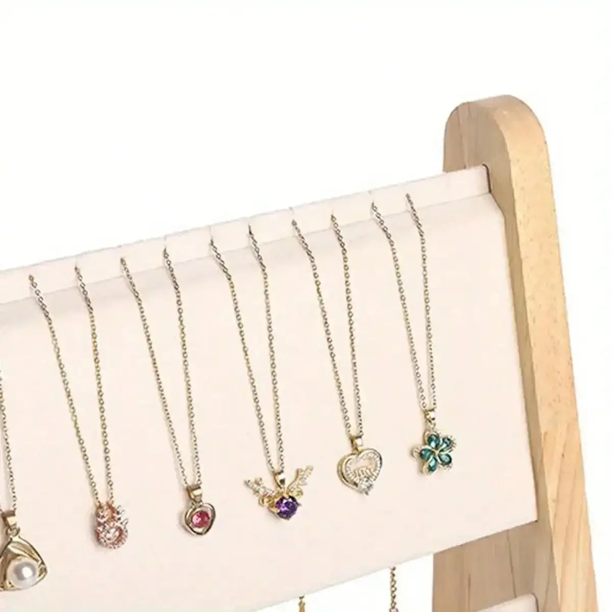 Présentoir à Colliers Bois Double Rangée