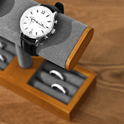 Porte Bijoux Bois Montres Bracelets Compact