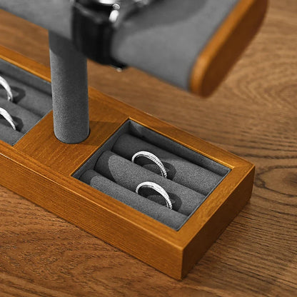 Porte Bijoux Bois Montres Bracelets Compact
