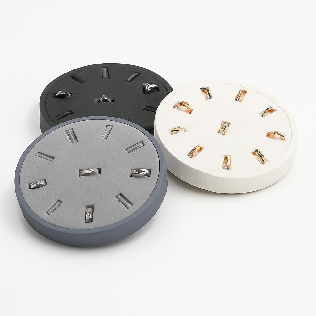 Porte Bijoux Rond pour Bagues - Multi-Compartiments