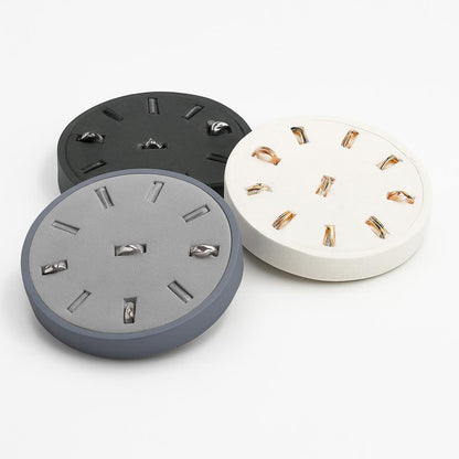Porte Bijoux Rond pour Bagues - Multi-Compartiments