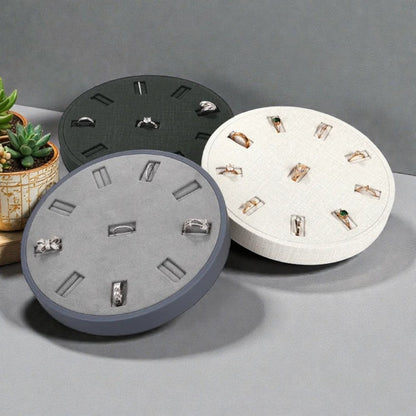 Porte Bijoux Rond pour Bagues - Multi-Compartiments