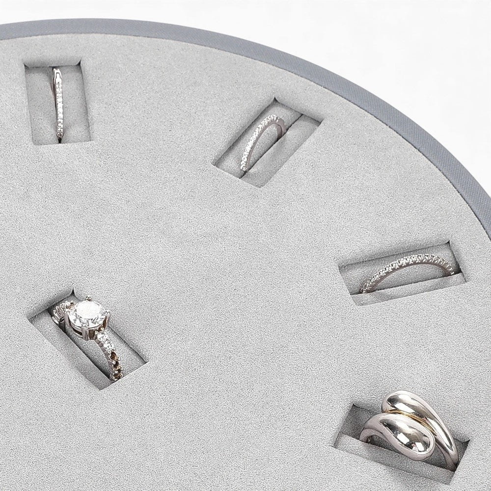 Porte Bijoux Rond pour Bagues - Multi-Compartiments
