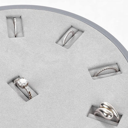 Porte Bijoux Rond pour Bagues - Multi-Compartiments